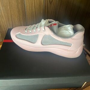 Prada Pink and Gray Women's Sneakers